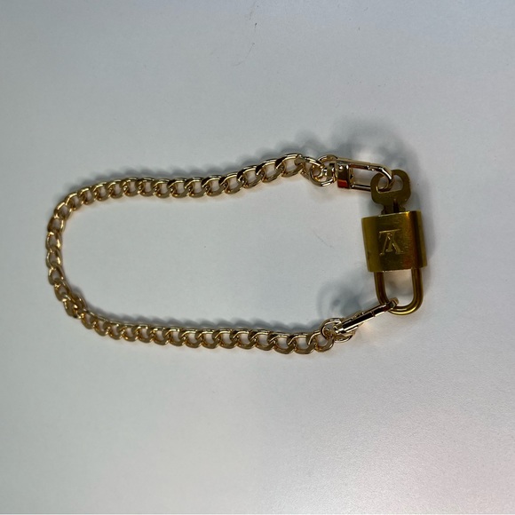 Authentic Louis Vuitton Lock and Key on Chain #312 - Picture 2 of 10